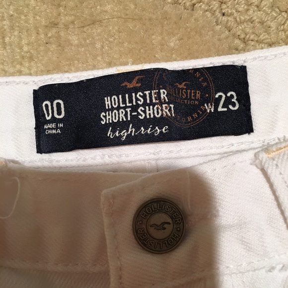 Distressed High Rise Buttonfly Jean Shorts - Picture 3 of 3